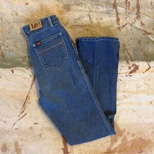 Vintage 1980s Straight Leg Lee Denim Jeans Measure 24x31 Made in the USA